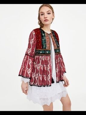 Zara Woman Red Top